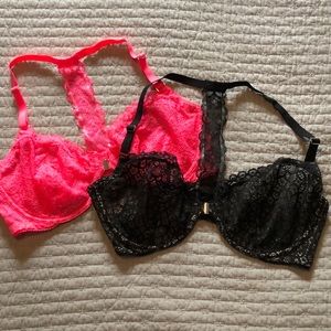 Victoria’s Secret Dream Angels unlined Demi bras.